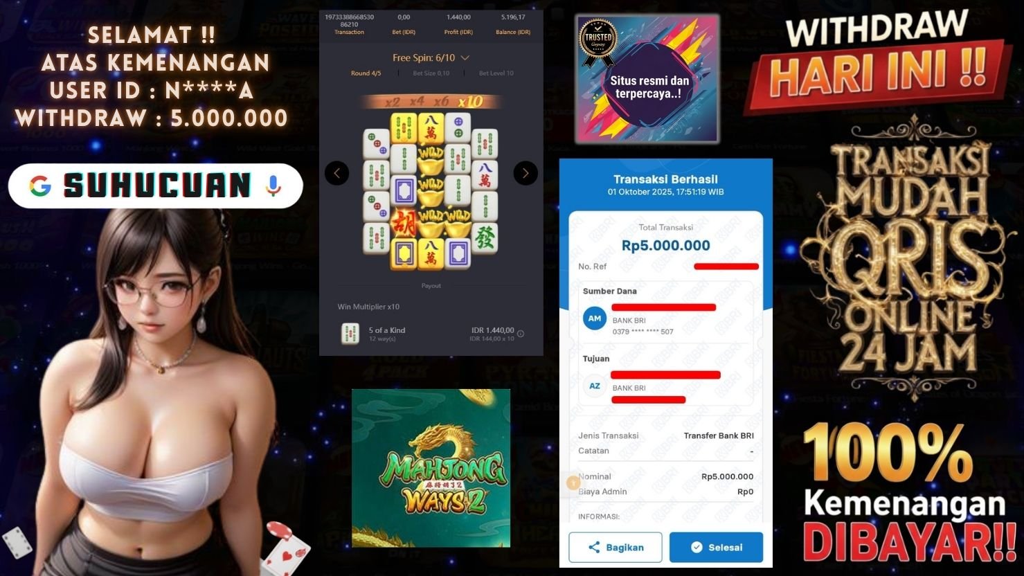 SUHUCUAN JACKPOT SLOT MAHJONG WAYS 2